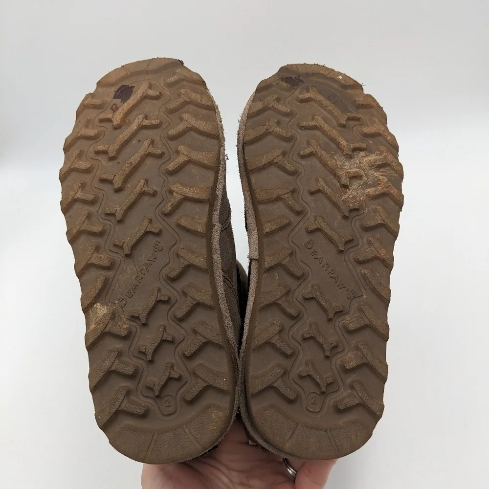 BearPaw Brady Camouflage Camo Suede Wool Blend Lined Boots 2Y Youth